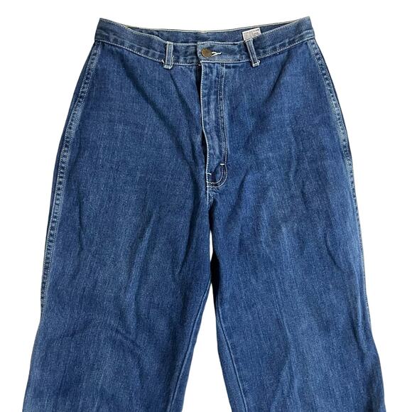 Pentimento Vintage 70s Women’s Blue Jeans Denim Flare Leg High Rise Sz 11 - Picture 2 of 7